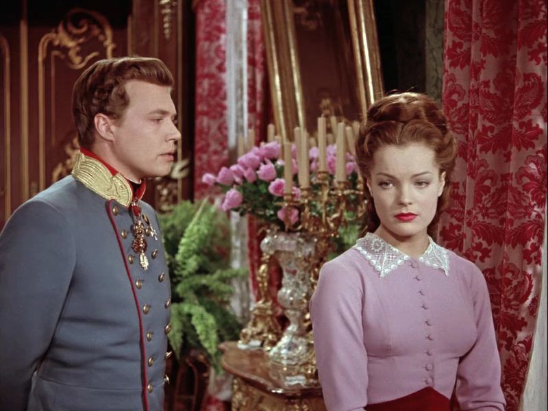 Romy Schneider és Karlheinz Böhm a Sissi, az ifjú császárné c. filmben