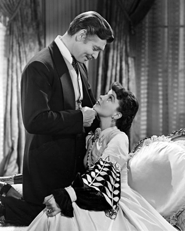 Clark Gable és Vivien Leigh az Elfújta a szél filmváltozatában (fotó: Wikipedia)