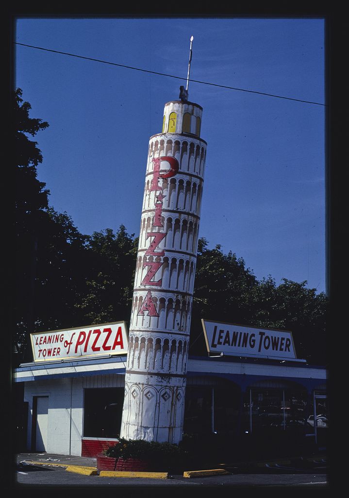 Leaning Tower of Pizza, Quincy, Massachusetts, 1984