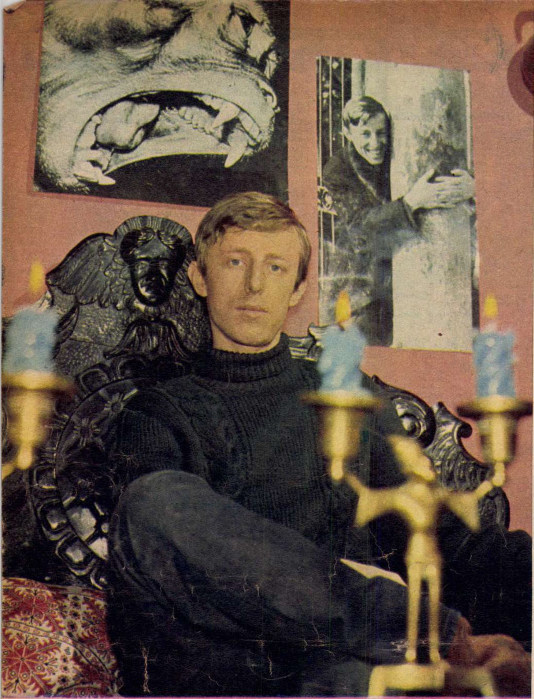 Dobos Attila portréja a&nbsp;Képes Újságban, 1968-ban (fotó: Kiss Vera)