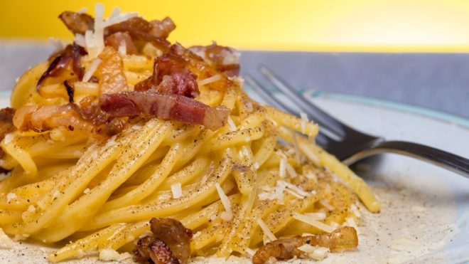 Gyors étel spagetti carbonara (Fotó: Getty Images)