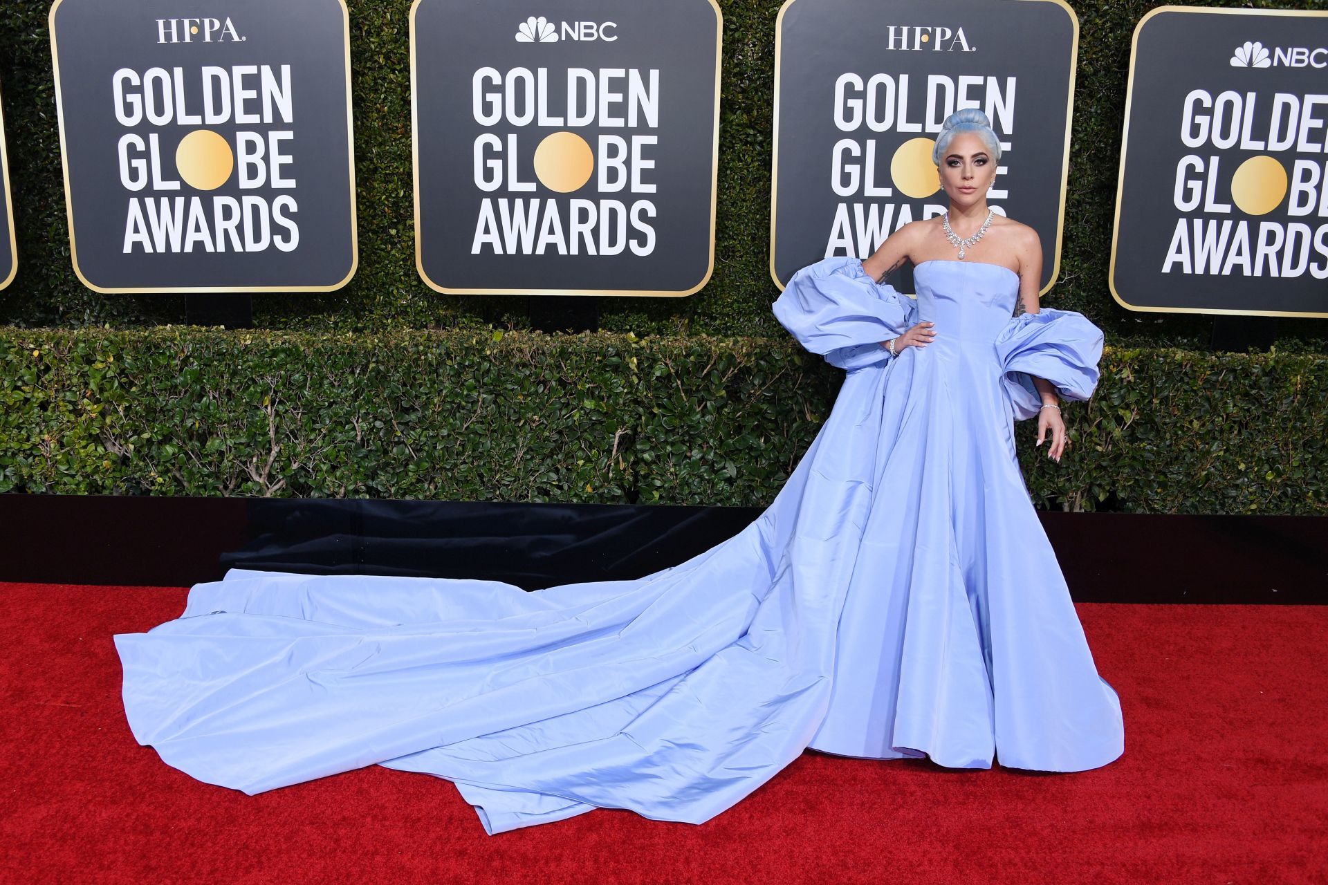 Lady Gaga a 2019-es Golden Globe-gálán (Fotó: Daniele Venturelli/WireImage)