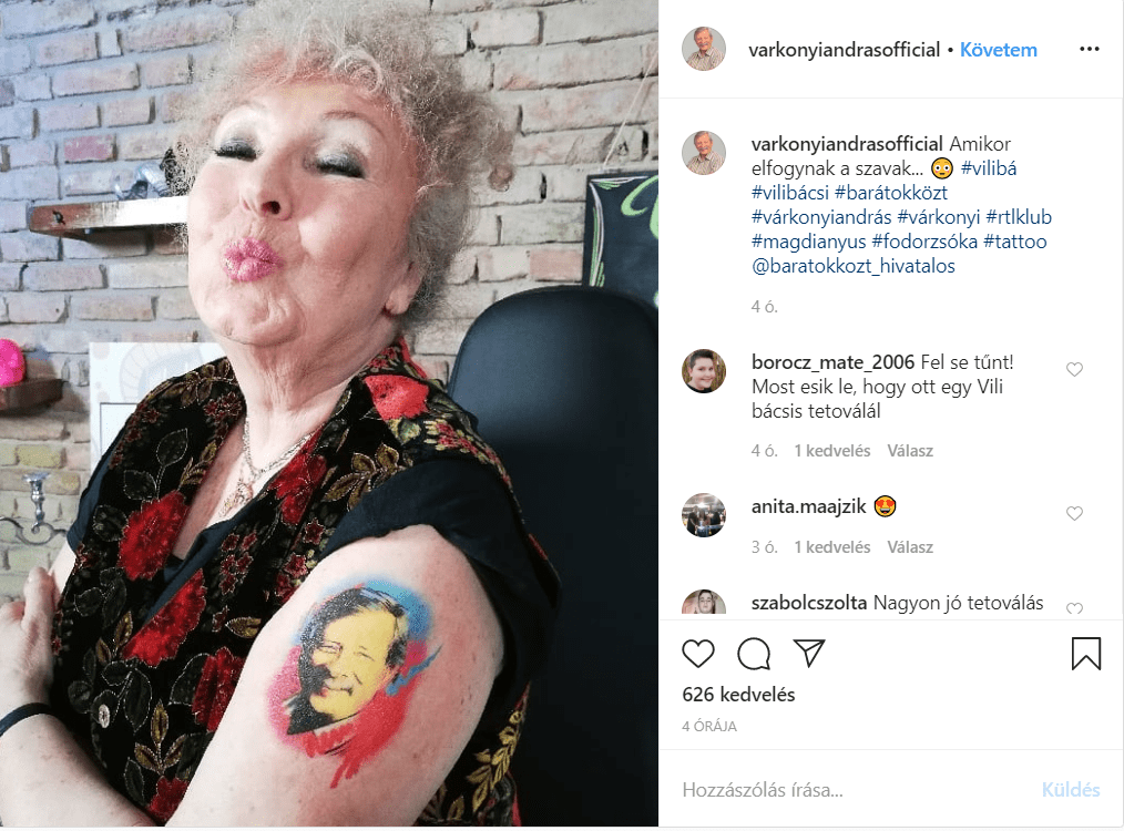 Magdi anyus magára tetováltatta egykori férje arcképét