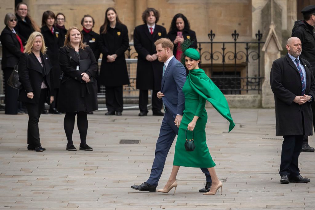 Harry herceg és Meghan Markle az utolsó nyilvános eseményükön március 9-én Londonban (Fotó: Dan Kitwood/Getty Images)