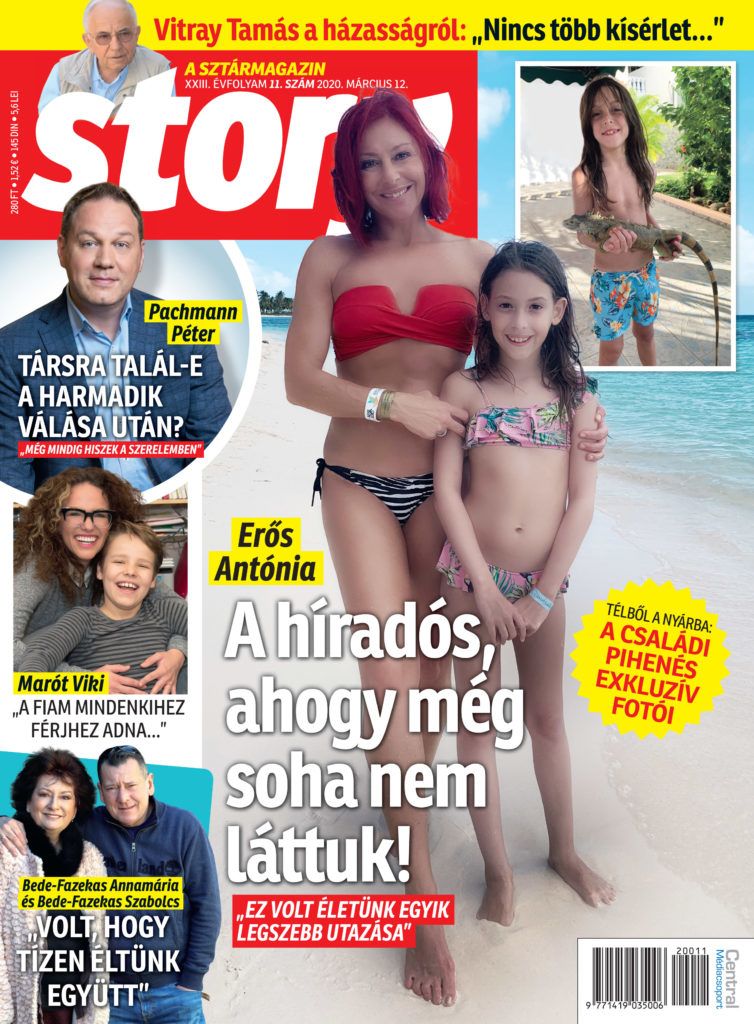 A Story magazin címlapján láthatjuk Erős Antónia gyerekeit