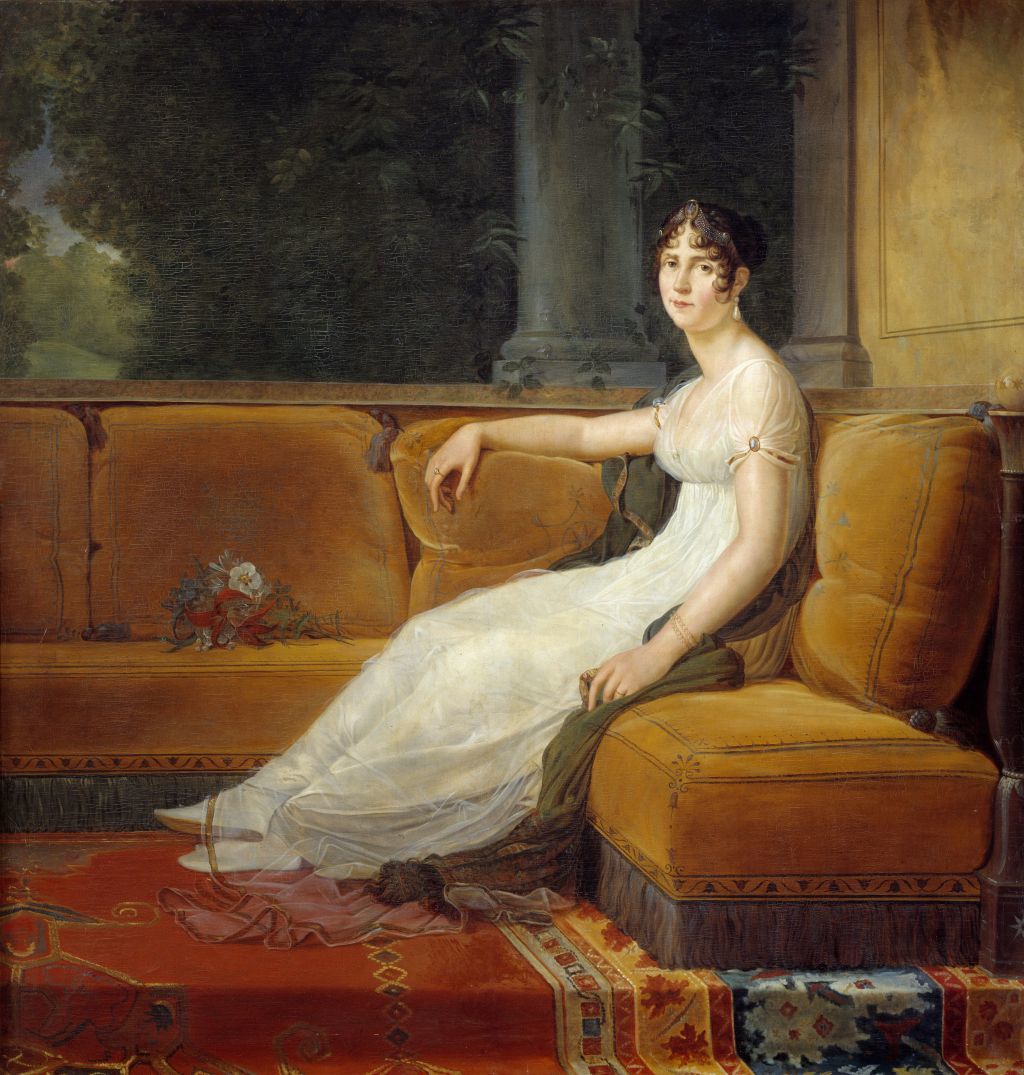 Josephine de Beauharnais portréja, melyet Francois Pascal Simon Gerard festett. A festményen empire stílusú ruhában látható.