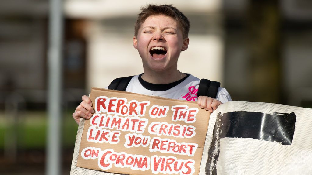 "Foglalkozzatok a klímakrízissel úgy, ahogyan a koronavírussal foglalkoztok!" Forrás: Getty Images