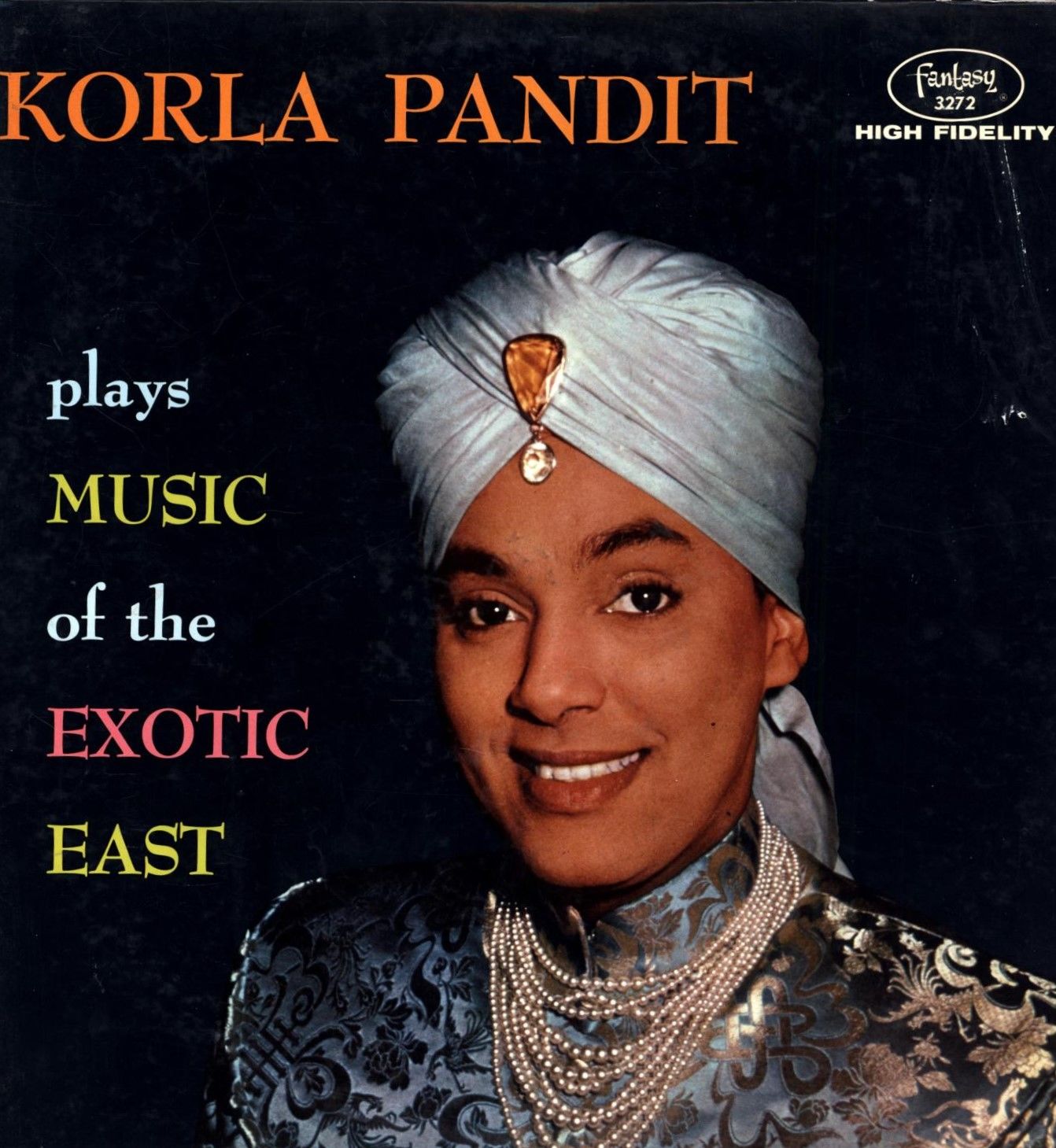 Korla Pandit egy lemezborítón (fotó: discogs.com)