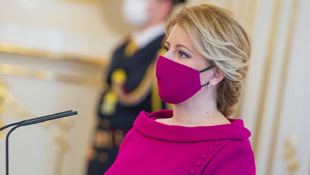 Zuzana Čaputová szlovák elnök arcmaszk