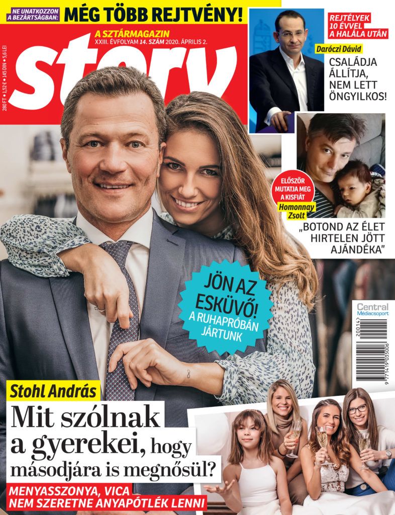 A Story magazin címlapjáról derült ki, hogy újra megnősül Stohl András, Vicával nagyon készülnek az esküvőre.