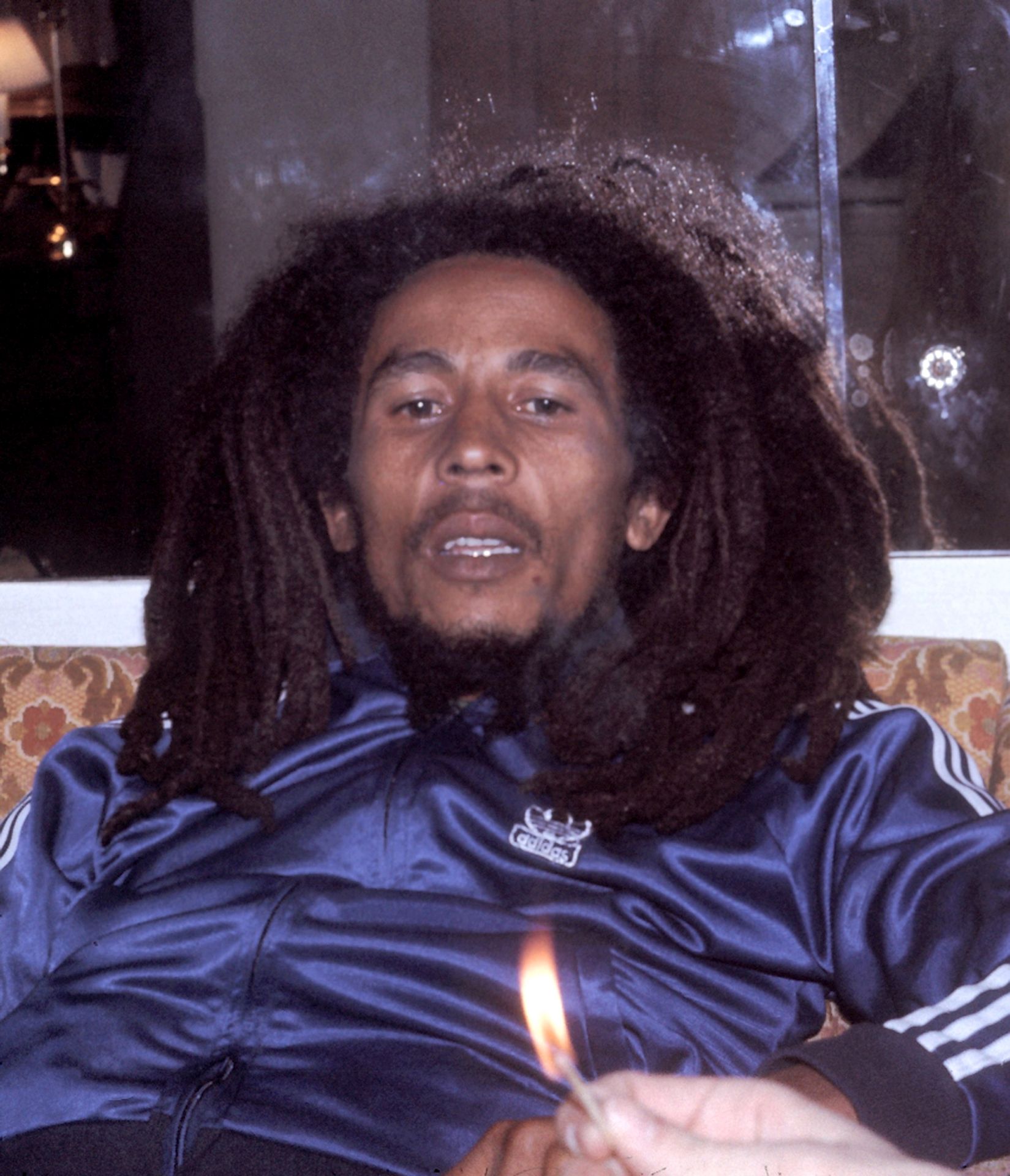 Bob Marley a New York-i Plaza Hotelben, 1976-ban.