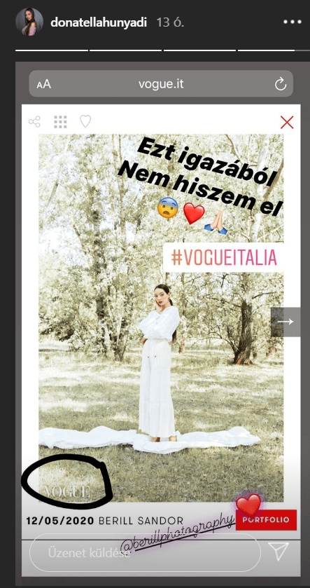 Donatella az olasz Vogue-ban