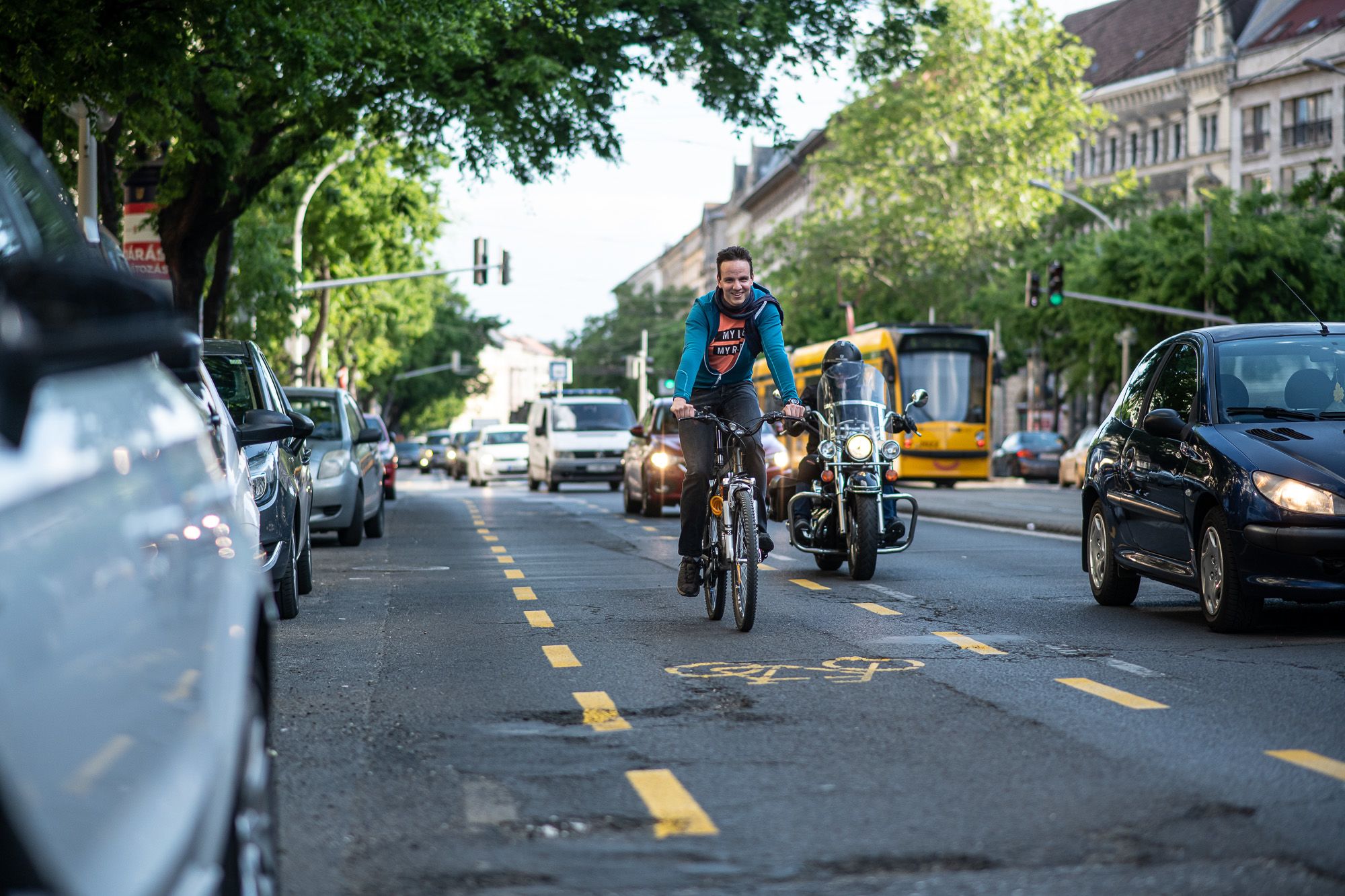 Új bicikliutakat hoztak létre Budapest belvárosában