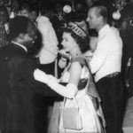 II. Erzsébet tánca Ghána elnökével
