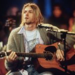 Kurt Cobain az MTV Unplugged felvételén 1993-ban.