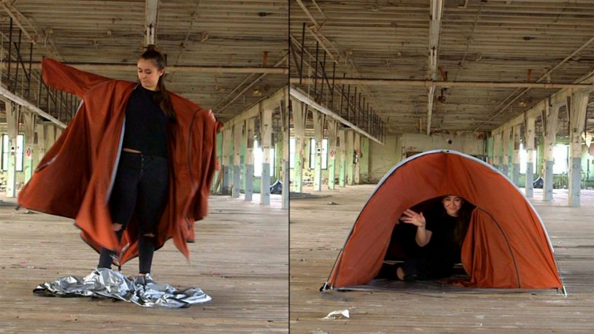 Sátorrá alakítható kabáttal segíti a menekülteket egy fiatal tervező