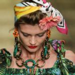 Virágos függő és oversize nyaklánc - Dolce & Gabbana