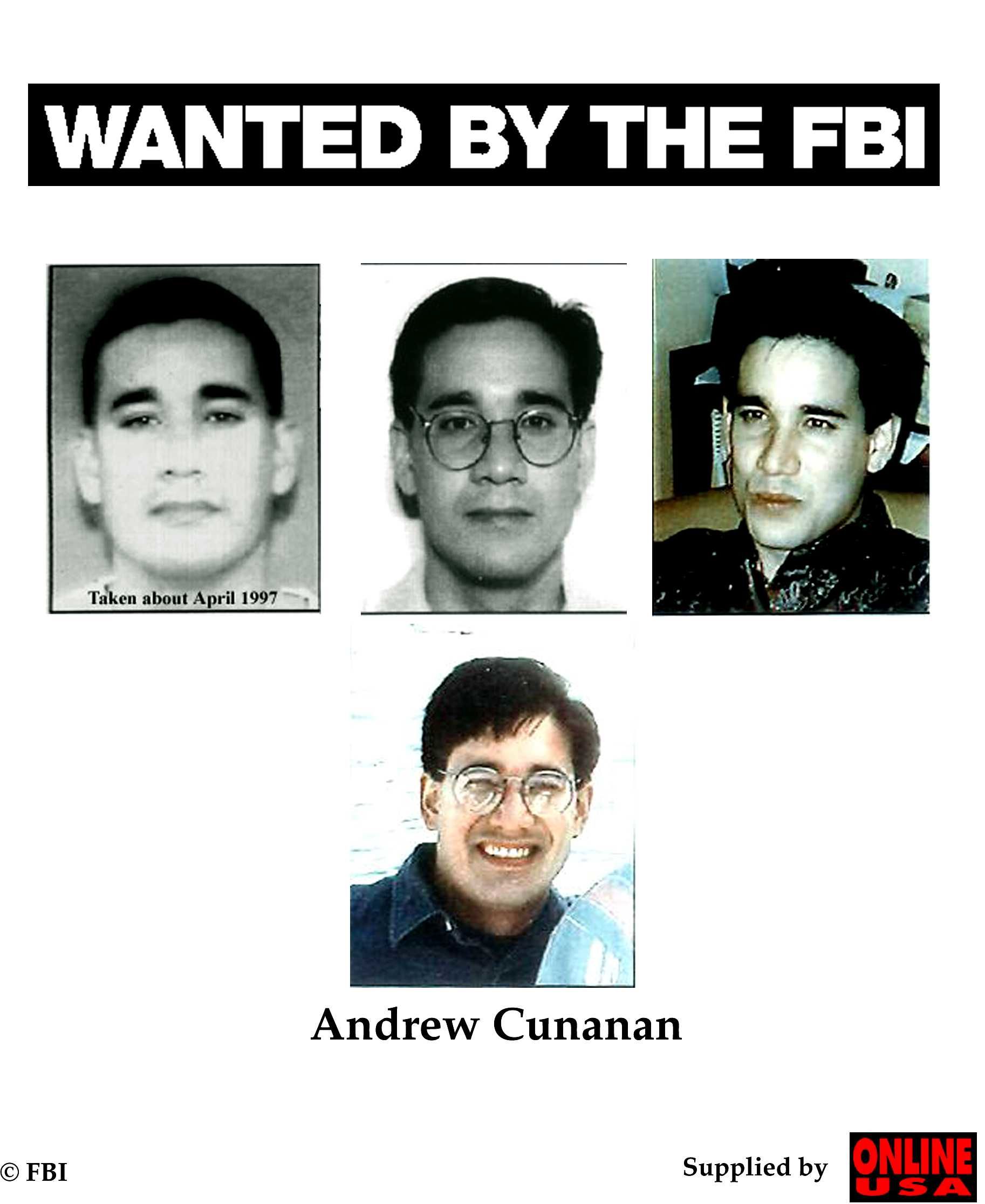 Az FBI is körözte Andrew Cunanant 