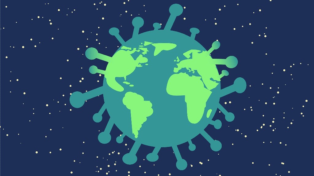 A koronavírus a Föld körül (fotó: Pixabay)