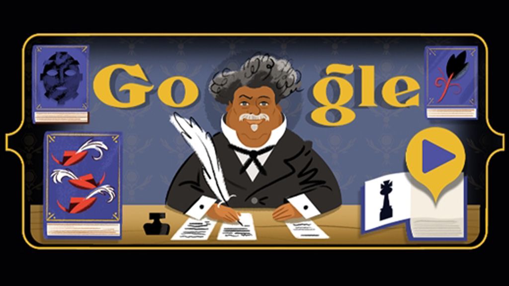 Alexandre Dumas-t ünnepli a Google.