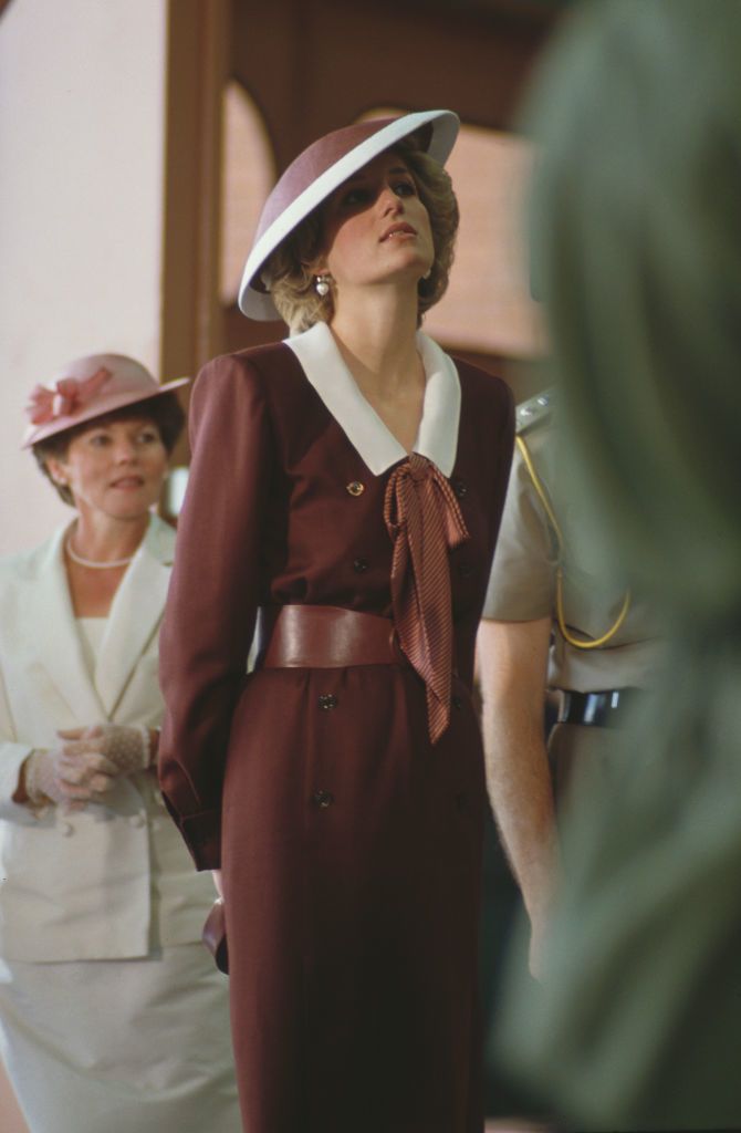 Diana hercegnő 1985-ös ausztráliai látogatásán 