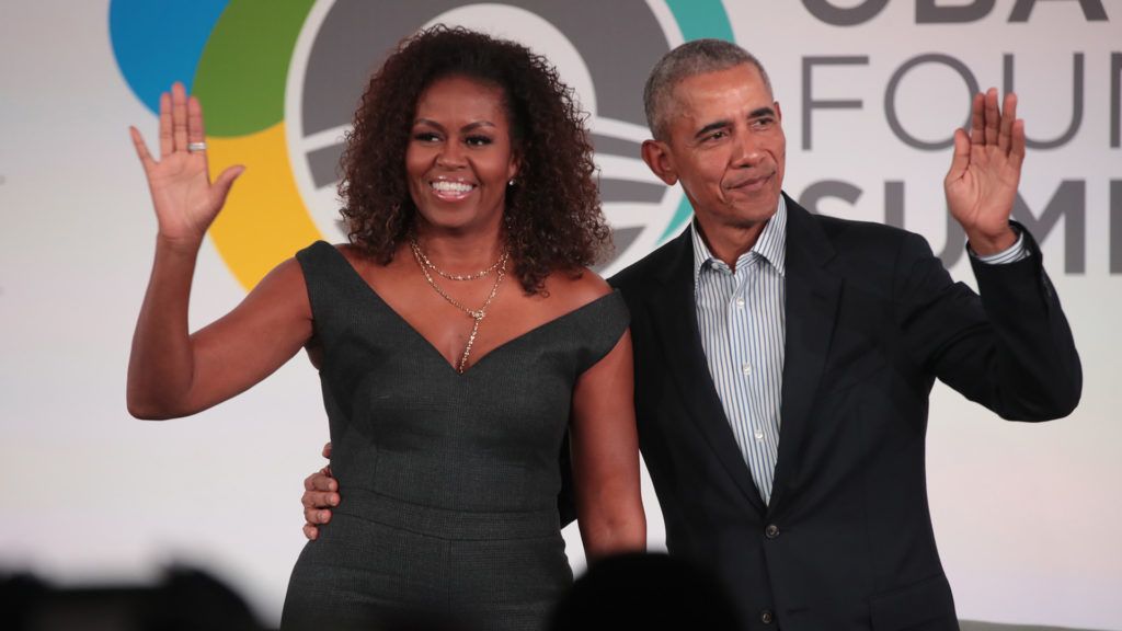 Cuki fotóval köszöntötte férjét Michelle Obama