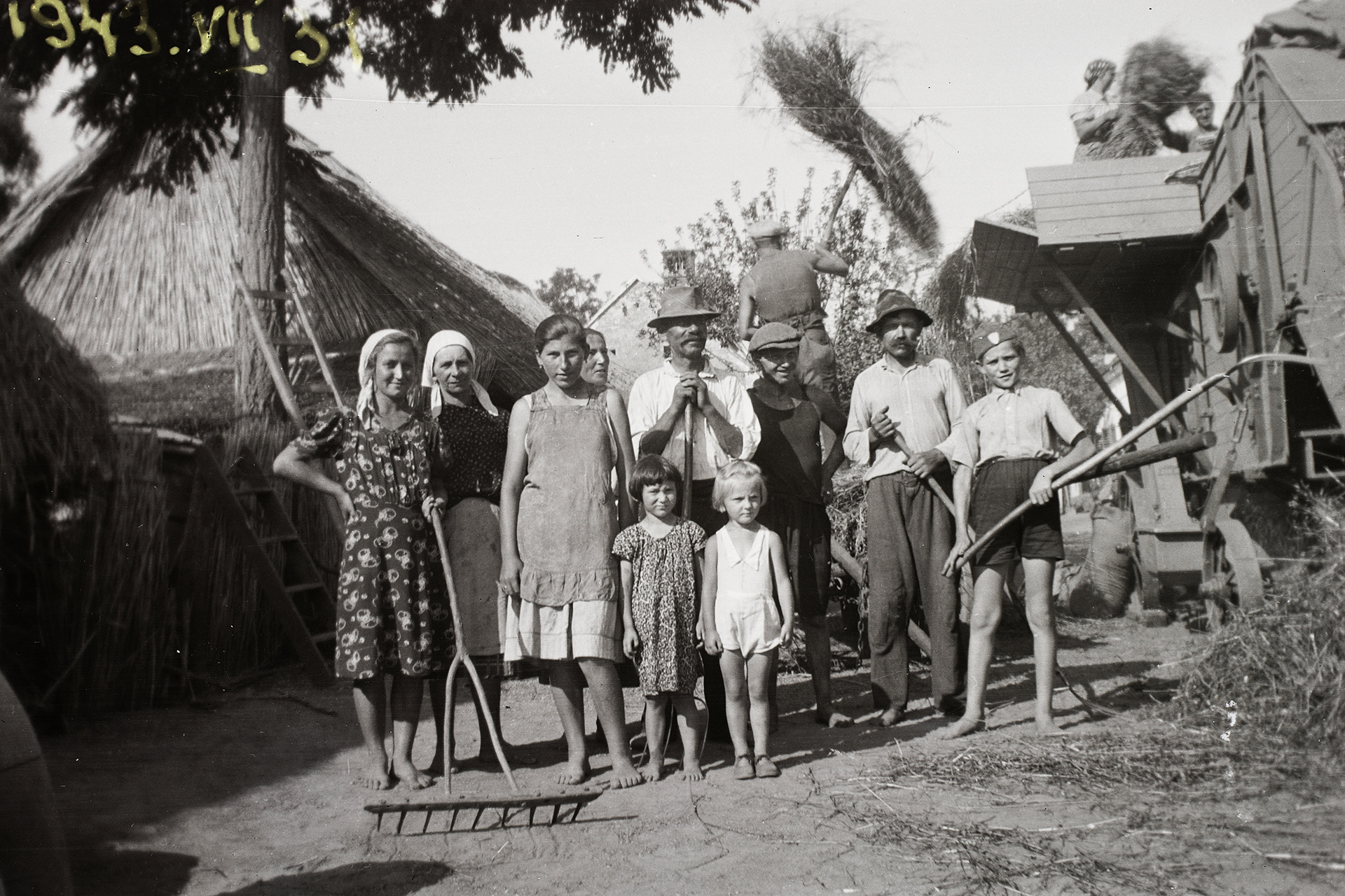 Vidéki paraszt család - 1943