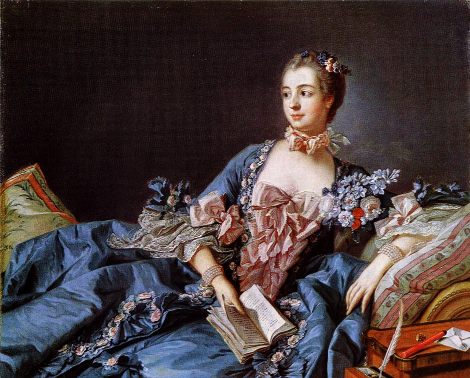 Madame de Pompadour François Boucher festményén (forrás: Wikipedia)