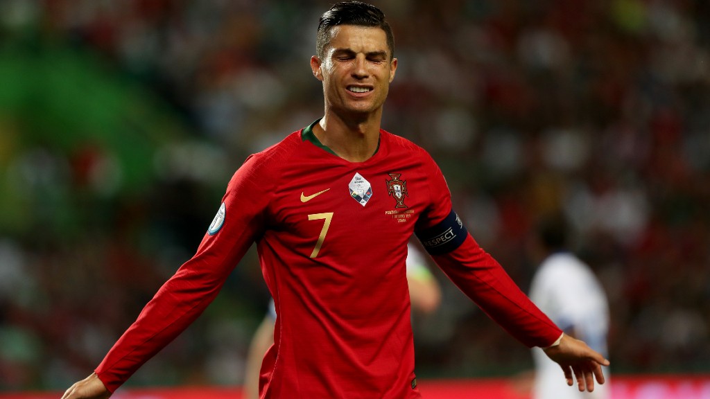 A portugál szupersztár, Cristiano Ronaldo (fotó: Pedro Fiúza/NurPhoto via Getty Images)