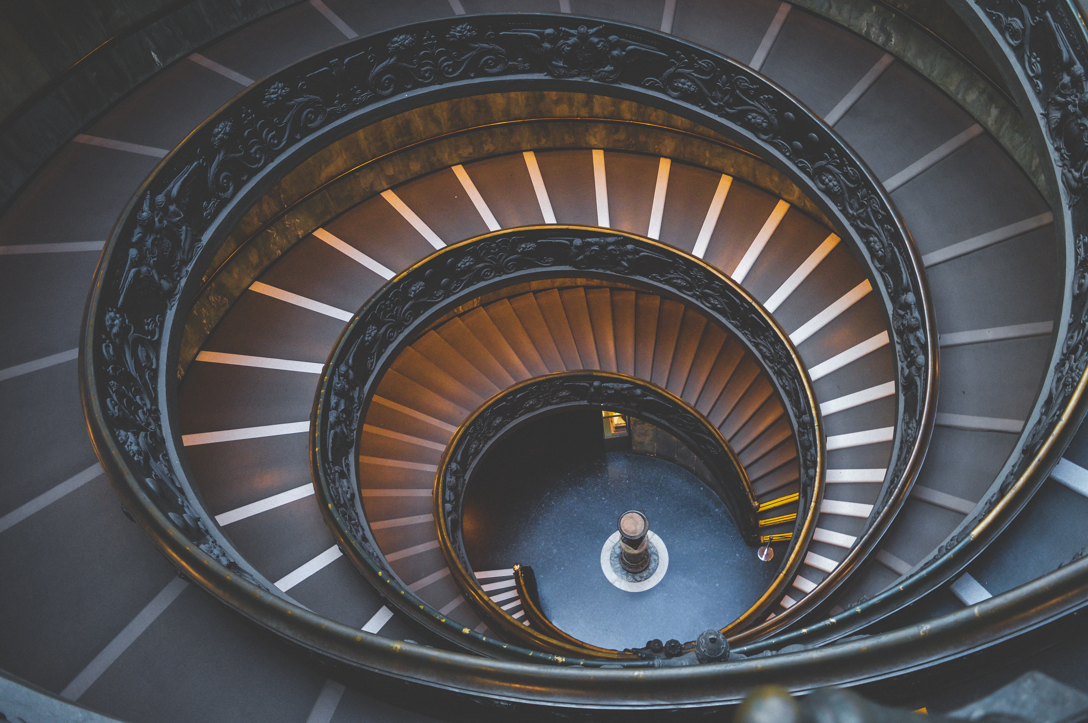 A Vatikán múzeum lépcsője