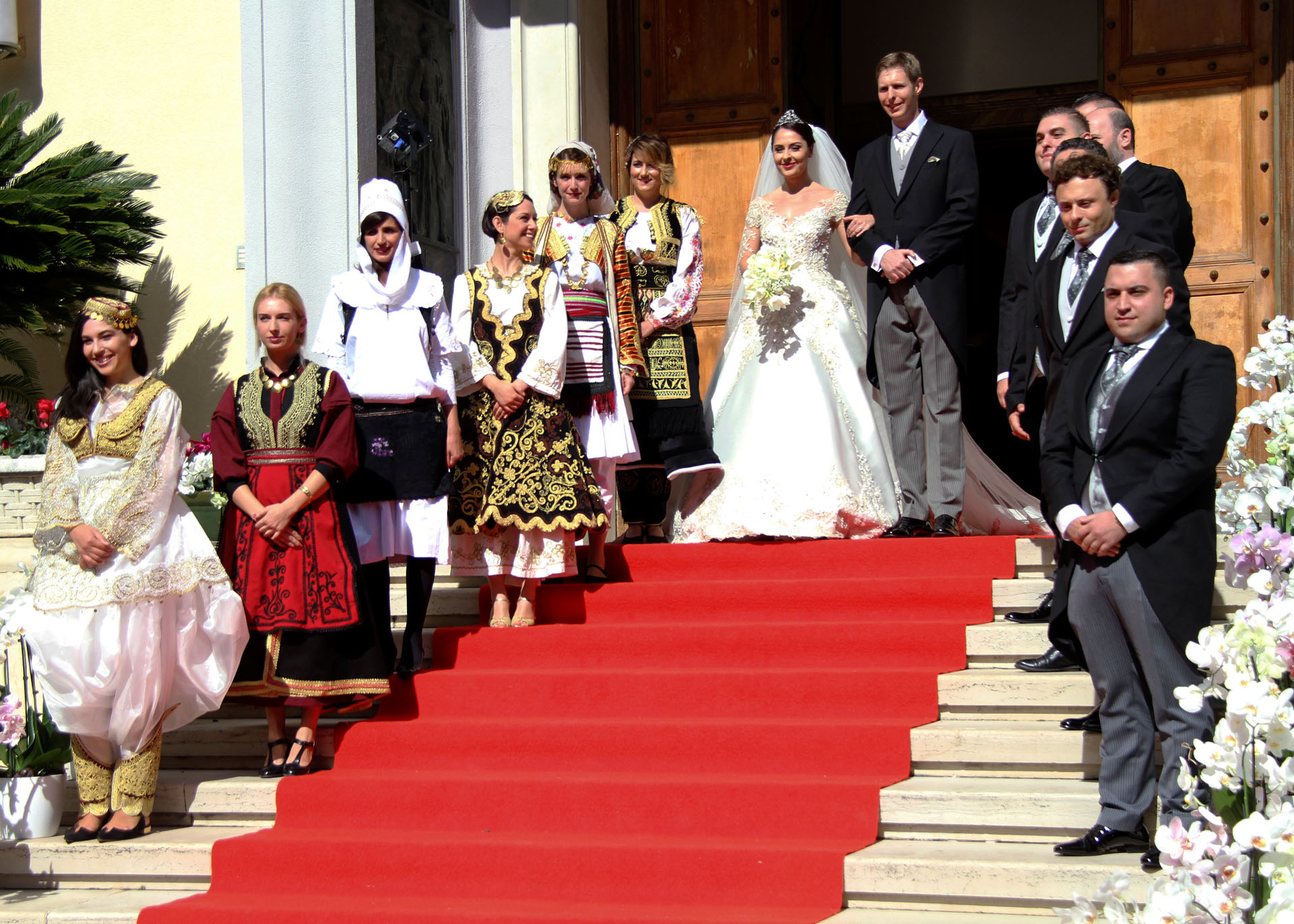 Leka albán koronaherceg és családja