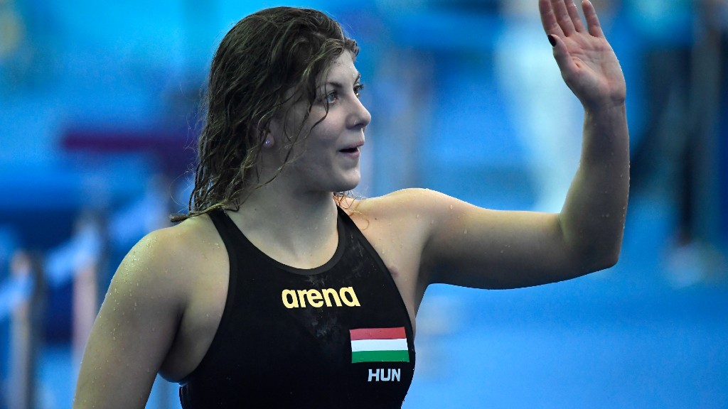 Szilágyi Liliána a tavalyi vizes világbajnokságon (fotó: MTI/Kovács Tamás)