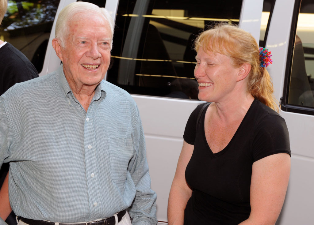 Jimmy Carter amerikai elnök és lánya Amy Carter 