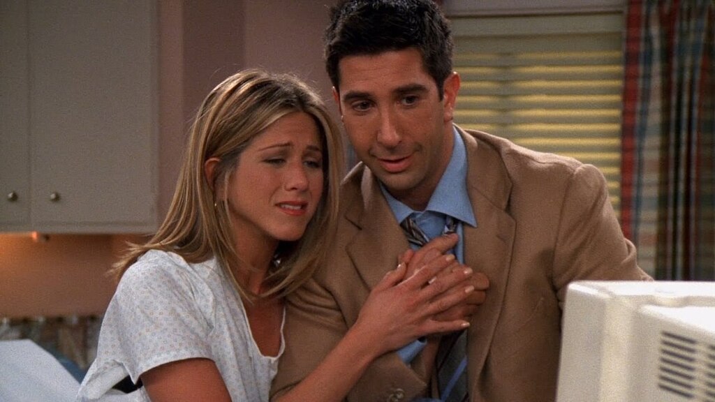 Rachel és Ross a Jóbarátok szerelmespárja (Forrás: Youtube)
