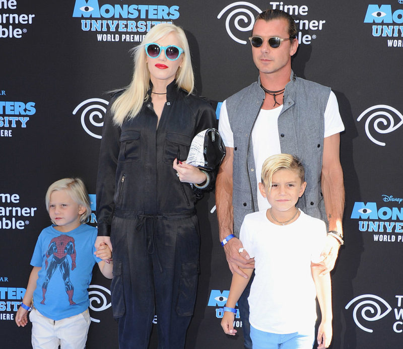 Gwen Stefani, Gavin Rossdale és fiaik 