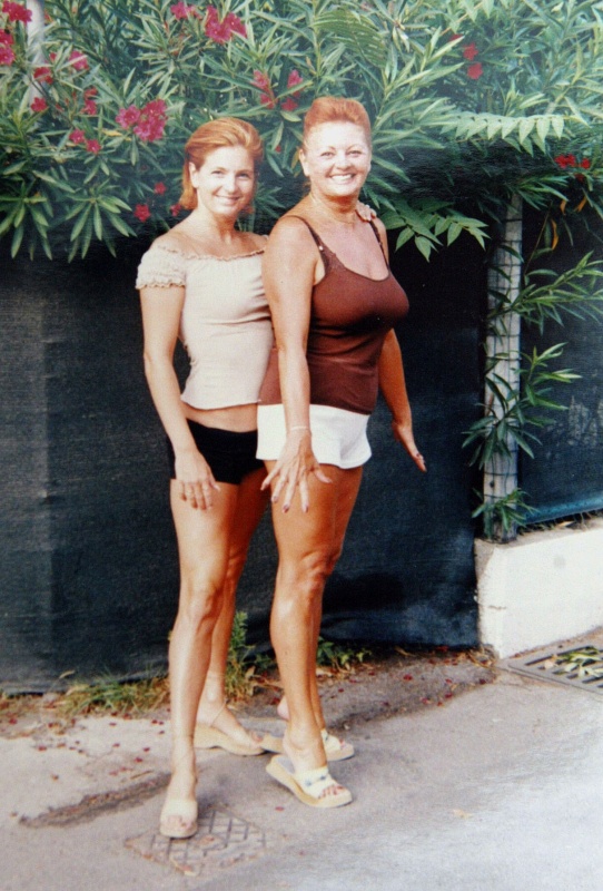 Keleti Andrea és az édesanyja, Ibolya