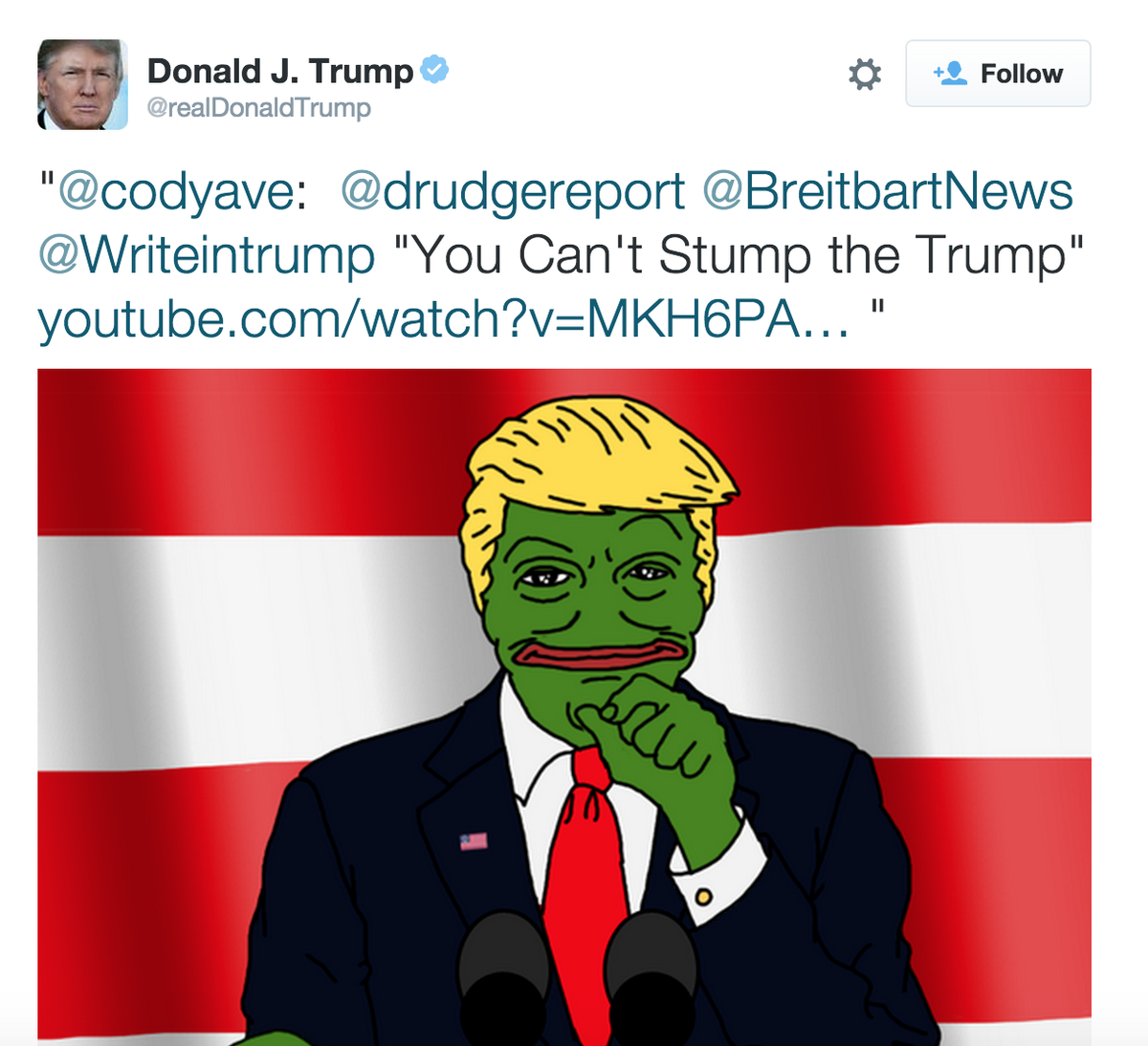 Pepe mint Donald Trump