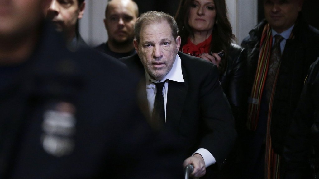 Harvey Weinstein tavaly januárban a New York-i bíróságon (fotó: John Angelillo/Profimédia)