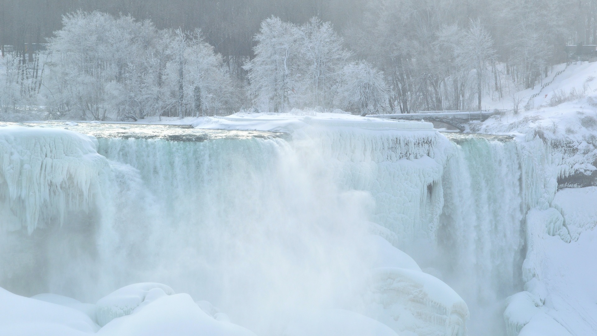 Befagyott Niagara-vízesés