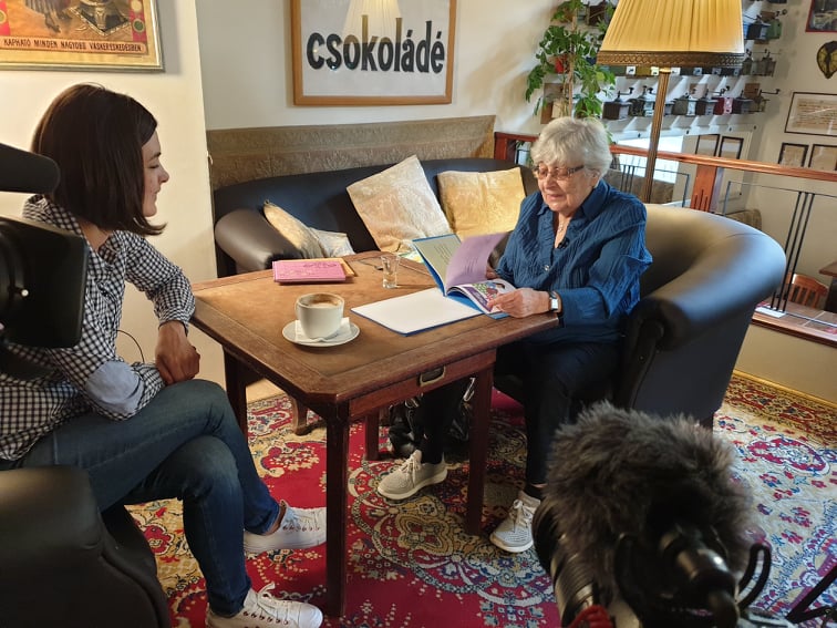 Szondi Vanda interjúja Marék Veronikával a XXI. században (Fotó: RTL Magyarország)