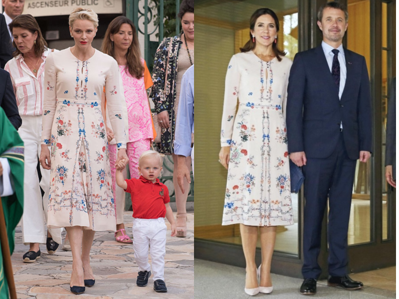 Charlene monacói hercegné és Mária dán királyi hercegnő 