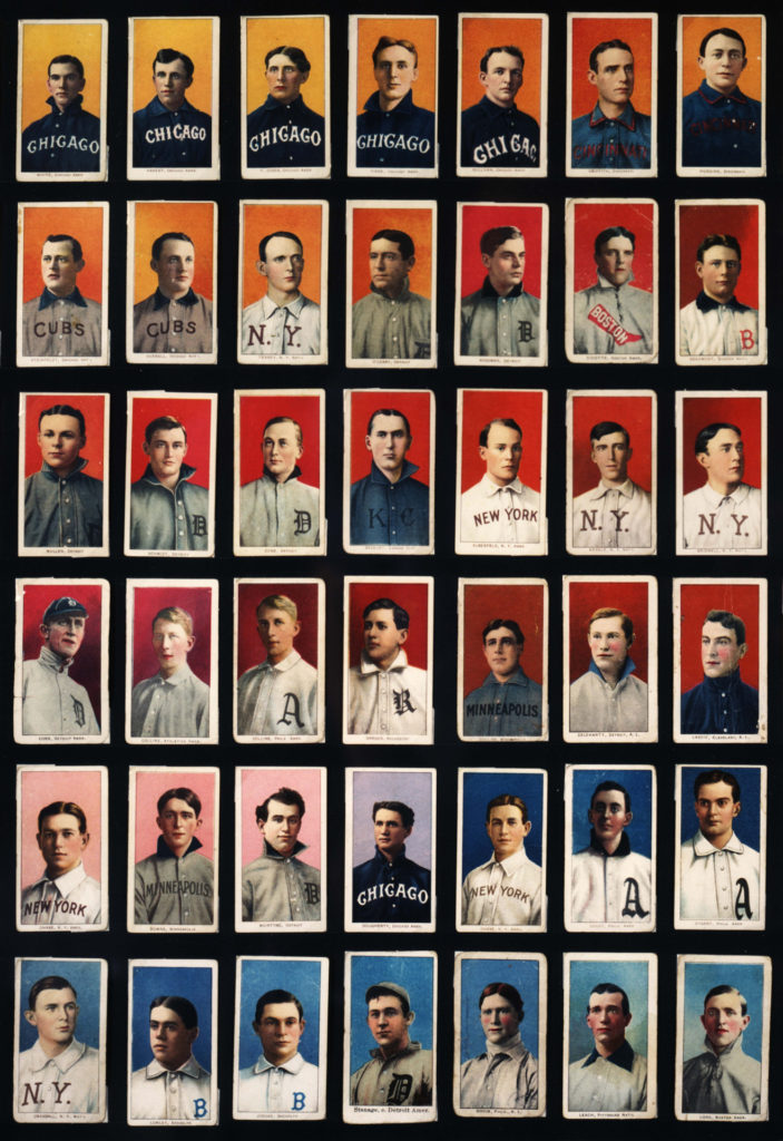 Cigaretta kártyák baseball játékosok fényképével