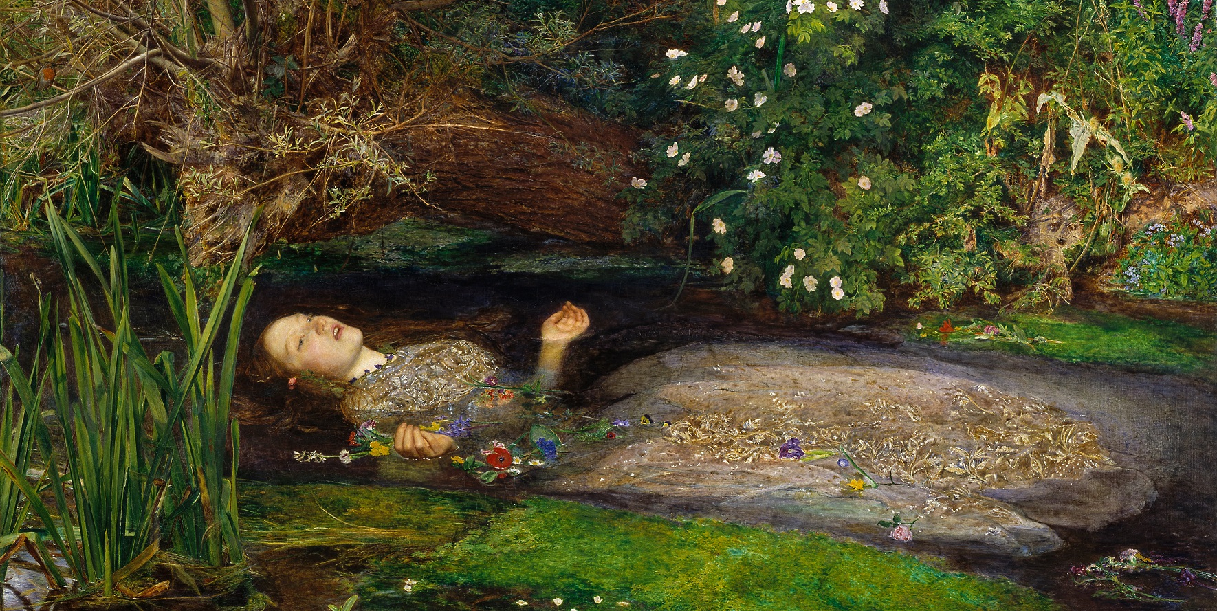 John Everett Millais Oféliája (forrás: Wikipedia)