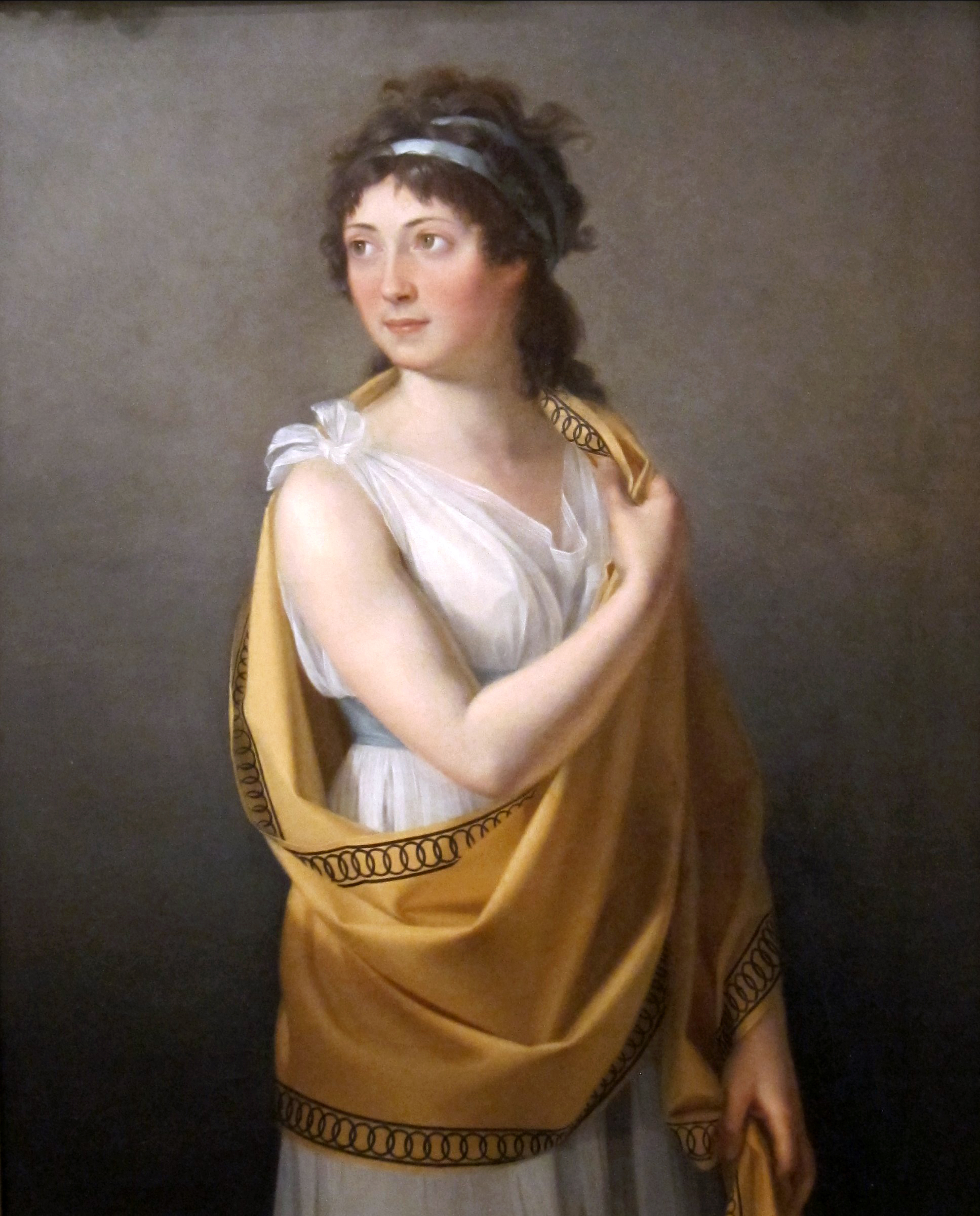Thérésa Tallien, a neoklasszicista divatikon (forrás: Wikipedia)