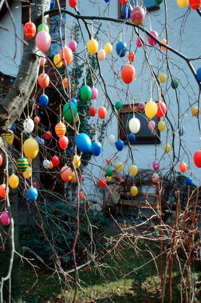 Húsvéti tojásfa Németországban