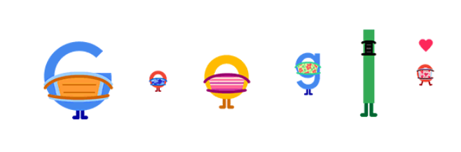 A Google-logo is a maszkviselésre figyelmeztet