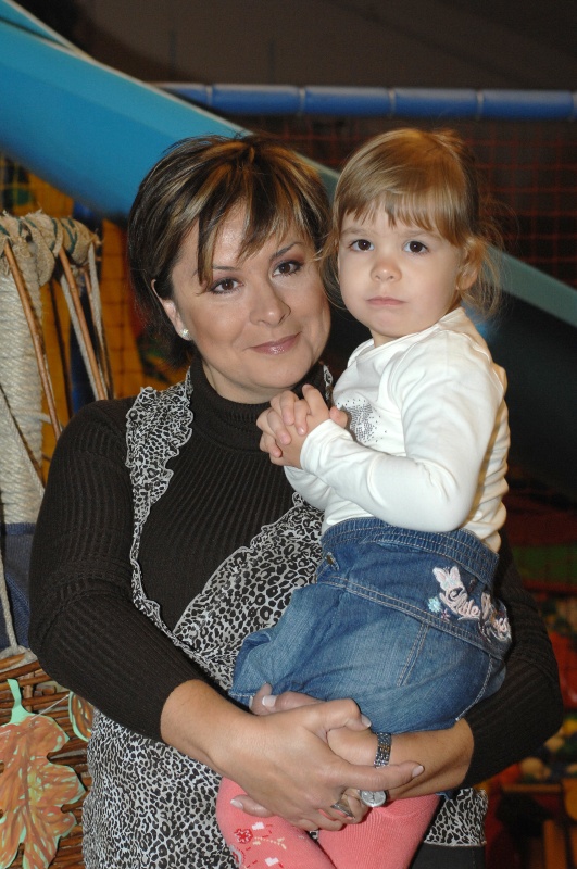 Szulák Andrea és lánya, Rozina 2009-ben