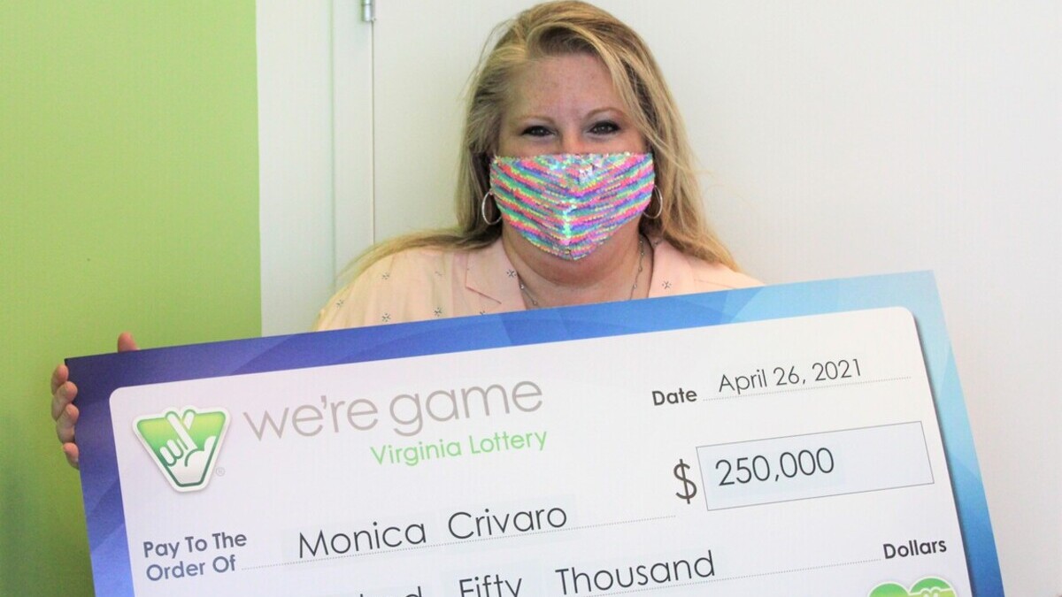 Monica elvitte a 250 ezer dolláros főnyereményt (Fotó: Virginia Lottery)