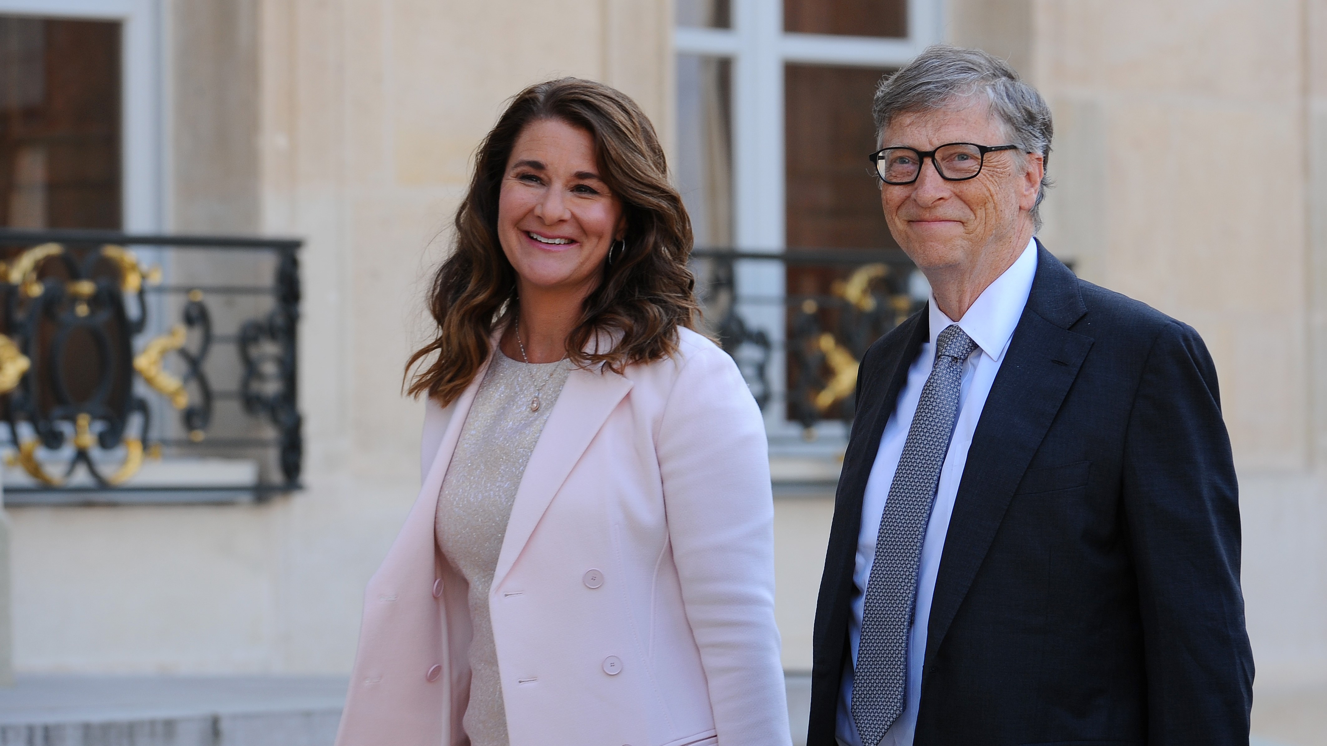 Melinda és Bill Gates 2017 áprilisában Párizsban.