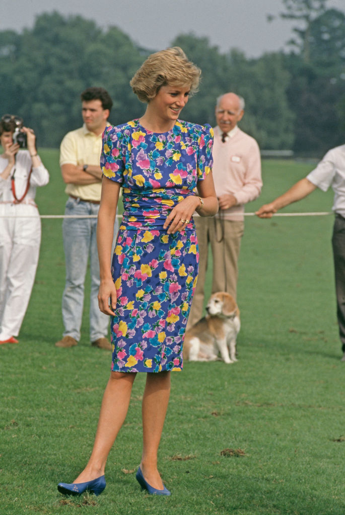 Diana hercegnő egy jótékonysági pólómeccsen 1988-ban